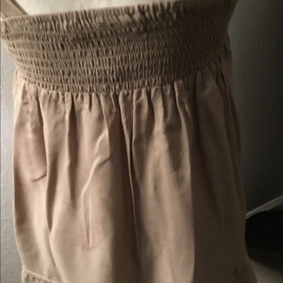 Simply Irritable, Taupe 100% Rayon S beaded blouse - Picture 6 of 8